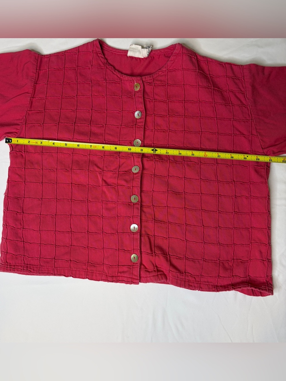 Aegean Cotton Modal Short Sleeve Top in Raspberry Pink - Picture 7 of 8